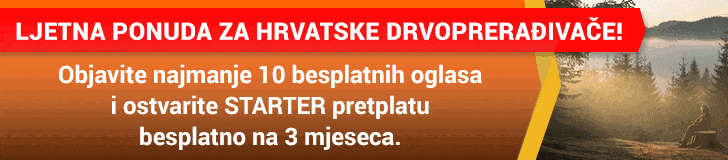 Ljetna ponuda za hrvatske drvoprerađivače!